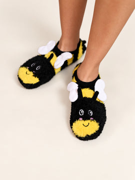 Bee Bee Fuzzy Socks
