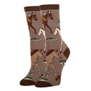 Horse Ride Socks | Funny Crew Socks for Women