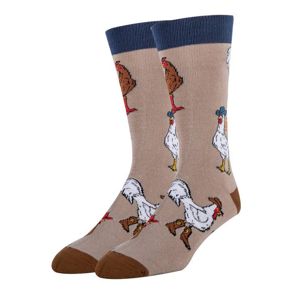 What the Cluck Socks | Funny Crew Socks for Men