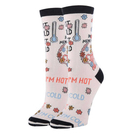 Meno Socks | Funny Crew Socks for Women