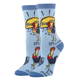Key West Socks | Funny Crew Socks for Women