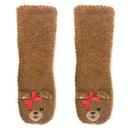Teddy Burr Plush Sherpa Slipper Socks for Women