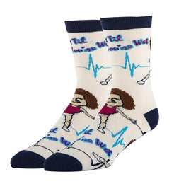 Sweat It Out Socks | Funny Crew Socks For Men