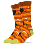 Night Owl Socks | Halloween Crew Socks For Men
