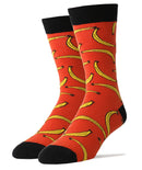 Going Bananas Socks | Food Crew Socks for Men