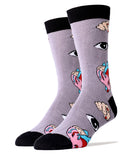 Eye Heart You Socks | Novelty Crew Socks For Men