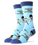 Little Squirrel Socks | Bob Ross Crew Socks For Men