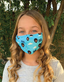 Máscara De Nubes Felices Con Agujero De Paja-2