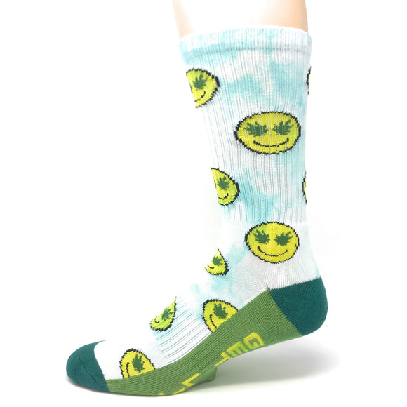 Get Lit Athletic Tie Dye Unisex Novelty Crew Socks