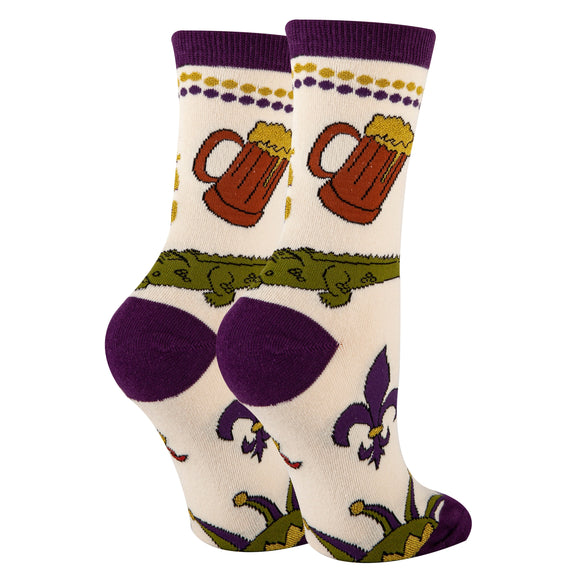 mardi-party-womens-crew-socks-2-oooh-yeah-socks