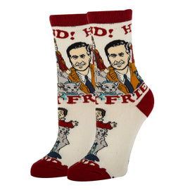 Hi, Friend! Socks | Novelty Crew Socks For Women