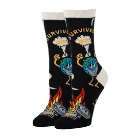 I Survived Socks | Novelty Crew Socks For Women