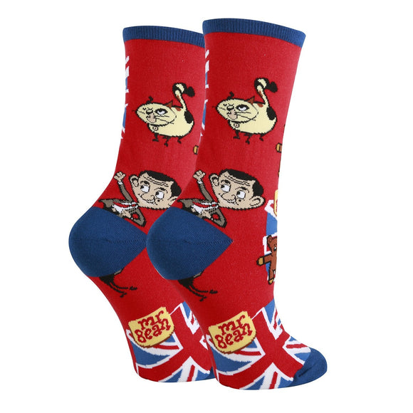 hanging-with-mr-bean-womens-crew-socks-2-oooh-yeah-socks
