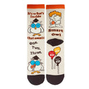 Smart Owl Socks | Novelty Crew Socks For Womens