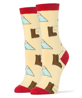 Into the Wild Socks | Novelty Crew Socks For Women