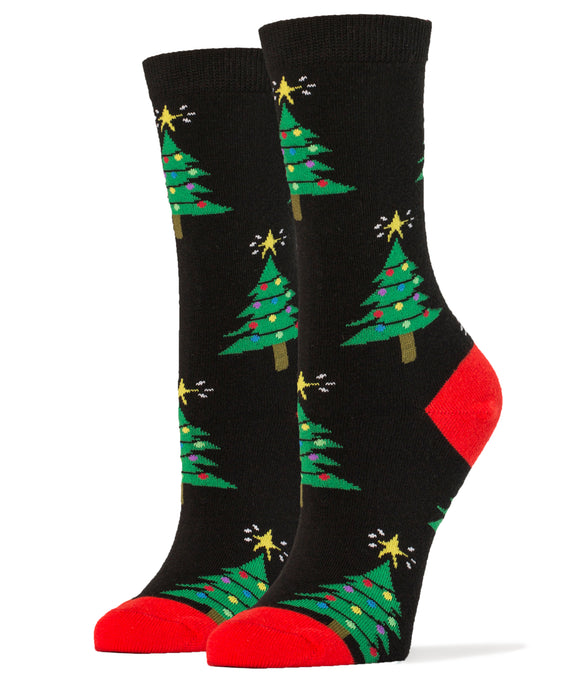 O Tannenbaum Socks | Novelty Crew Socks For Women