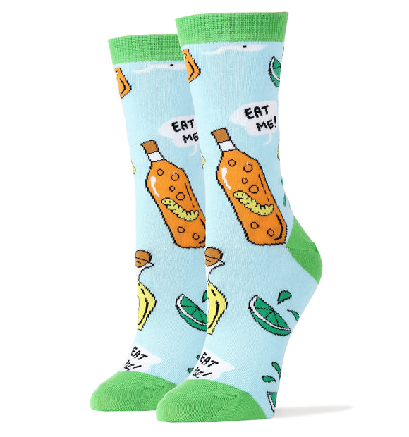 Tequila Socks | Novelty Crew Socks For Women