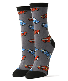 Stang Socks | Novelty Crew Socks For Women